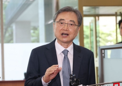 [포토] 소감 밝히는 조현 외교부장관