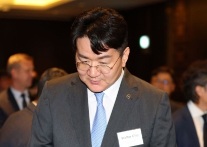 [포토] 암참 세미나 참석하는 조원태 회장