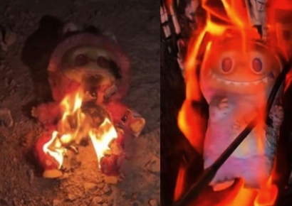 라부부, 수백만원 번다 난리더니…"가지고 있으면 위험" 음모론에 '화형식'까지