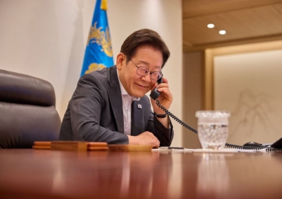 이재명 대통령, 카타르 국왕과 첫 통화…"AI·국방·방위산업 협력 강화"