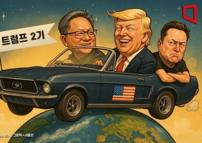 트럼프 2기 정치실세는…쿡도 머스크도 아닌 '젠슨 황'