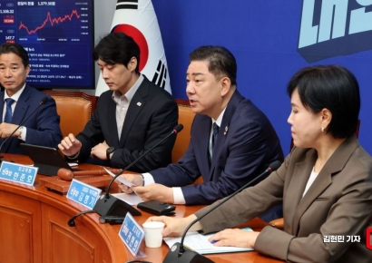 [포토] 김병기 "尹·신천지 밀월 드러나…민주파출소 확대·개편"