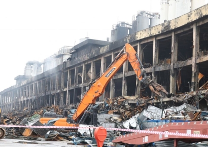 금호타이어, 노사 합의…"화재 난 광주공장 복구, 일일 6000본 생산"