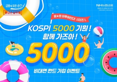 농협은행, 코스피 5000 기원 비대면 펀드 가입 이벤트