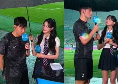 "사진 이해하면 한국 여자로서 현타 온다"…손흥민 '비매너 인터뷰' 논란