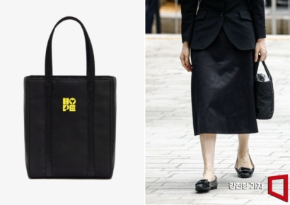 '명품백 수수 의혹' 김건희 여사…특검 출석 옷차림에 토트백 눈길
