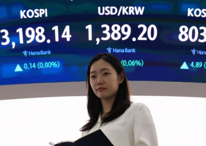 코스피, 美관세 불안에도 보합…3198선 마감