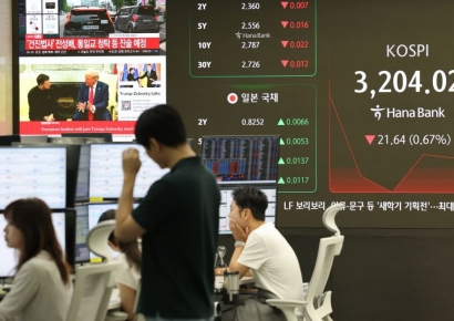 코스피, 외국인 매도에 3200선 내줘…코스닥도 800선 밑으로