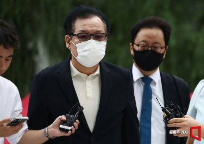 [포토] 건진법사, 김건희 특검 출석