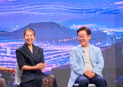 '케데헌' 주역들과 만난 李 "대규모 공연장 필요, 순수예술 지원"