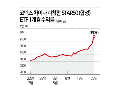 중국 증시 상승…노젓는 차이나 ETF