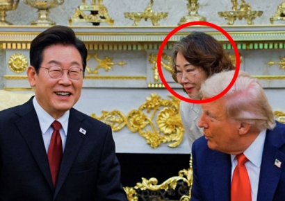 한미 정상 가운데 '신스틸러' 정체…전업주부 출신 '닥터 리'