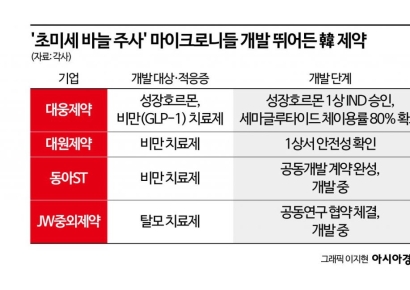 "주사 대신 붙인다"…제약바이오업계, 마이크로니들 경쟁 본격화