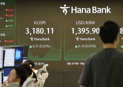 코스피, 기관 순매수 전환에 '강보합'