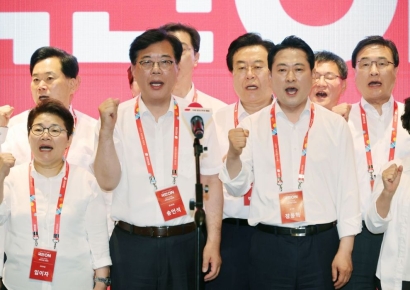 대여투쟁 결의 다진 野, 연찬회 마무리..."잘 싸우는 사람만 공천"
