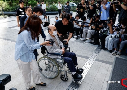 [포토] 이봉관 서희건설 회장 김건희특검 출석