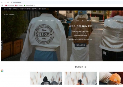 "스투시 80% 할인"…유명 의류 사칭, 가짜 사이트였다