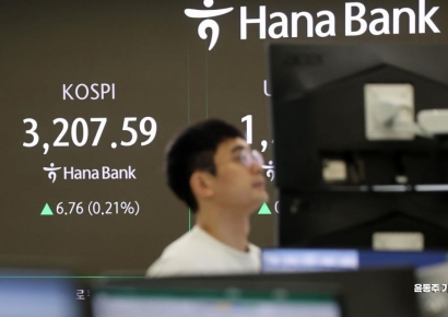 코스피, 기관·외국인 매도세에 장중 보합권