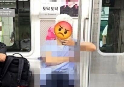 "의사 망신 제대로 시키네"…수술복 입고 임산부 배려석 앉은 남성