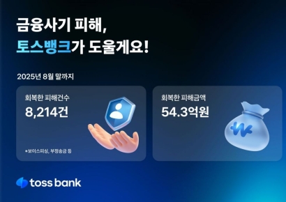 토스뱅크 '안심보상제', 금융사기 피해 회복에 54억원 지원