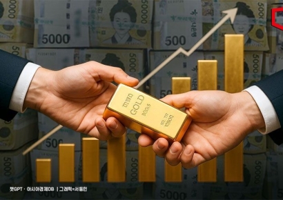 국내 금 거래량 사상 첫 1t 돌파…금값도 최고가