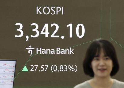코스피 장초반 3344 돌파…또 사상 최고치 경신(상보)