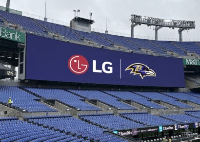 LG전자, 美 NFL 볼티모어 레이븐스 홈구장에 초대형 디스플레이 공급