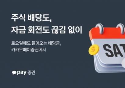 공휴일·주말 상관없이…카카오페이증권 '토요일 배당금 지급' 개시