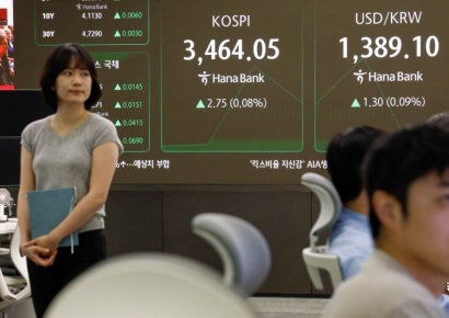 [포토] 3500 향해 달리는 코스피