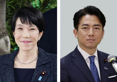 日자민당 총재 후보에 다카이치·고이즈미 결선…2차 투표로 결정(상보)