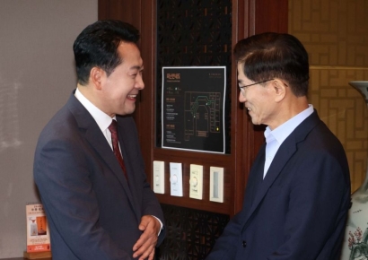 [포토] 김문수 전 대선 후보 만난 장동혁 대표