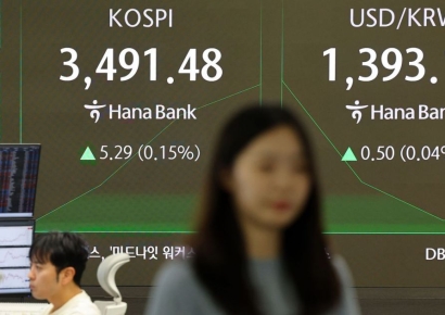 韓 증시 장 초반 동반 하락세…코스피 3480선
