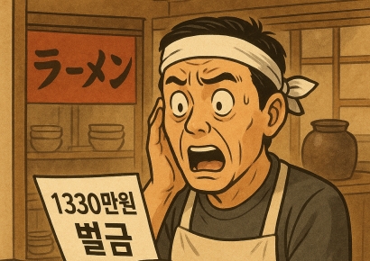 관리실서 보낸 '1300만원 벌금 통지서'…日 라멘가게 주인 '날벼락'