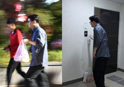 치킨 배달 한동훈에 "얼굴 알아보나" 묻자…"벨 금지, 문앞 주문 많아서"