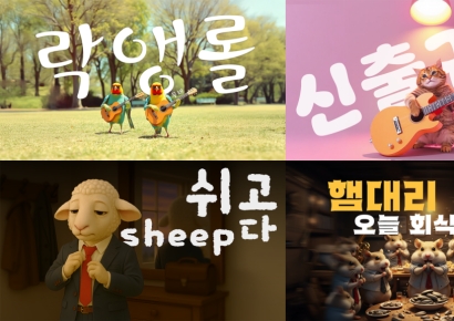 "햄스터들의 회식?" 신한투자 유튜브, AI기반 '싱송생송' 또 공개
