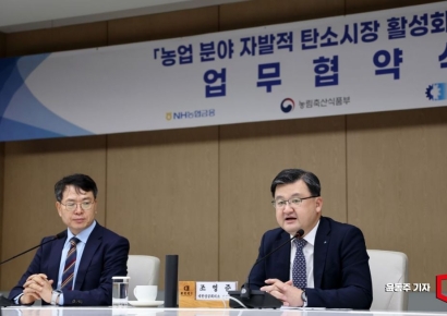 [포토] 농업분야 탄소시장 관련 발언하는 조영준 대한상의 원장