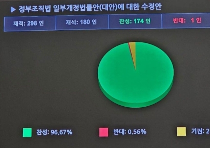 '검찰청 폐지' 정부조직법 개정안 통과…광주·전남 국회의원들 '환영'