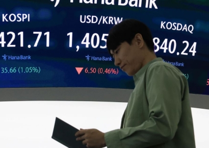 코스피, 기관·외국인 순매수에 장중 1%대 강세