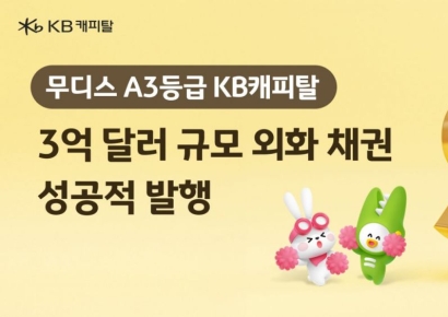 KB캐피탈, 3억弗 글로벌 외화채권 발행