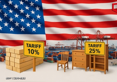 美, 내달 14일부터 목재 10%·가구 25% 관세 부과
