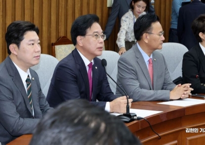 [포토] 국민의힘 “경선 동원 몸통은 김민석 총리…당 차원 고발 추진”