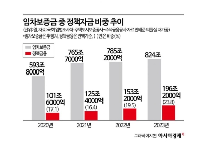 [2025국감]정책자금이 전셋값 상승 불쏘시개…보증금 20% 돌파