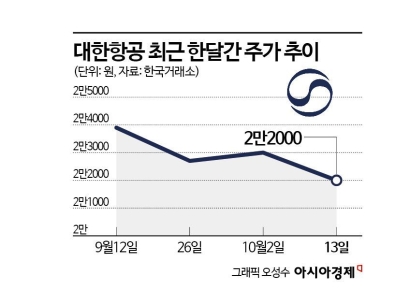 증시 훨훨 나는데 날개 못펴는 항공株
