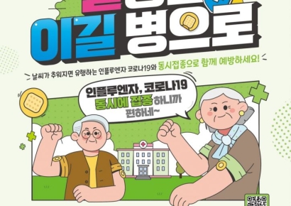 경기도 "65세 이상 노인, 인플루엔자·코로나19 동시접종"…15일부터