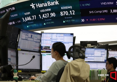 사상 최고치 경신했던 코스피 하락 '전환'