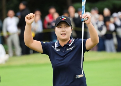 상금랭킹 1위 홍정민, 세계랭킹 54위→44위