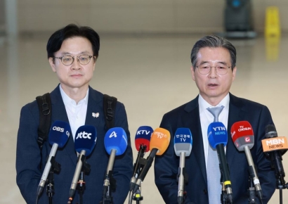 '관세 협상' 방미 김용범 "건설적 분위기 속 협상…美 '열흘 내 결과' 언급, 나쁘지 않은 신호"