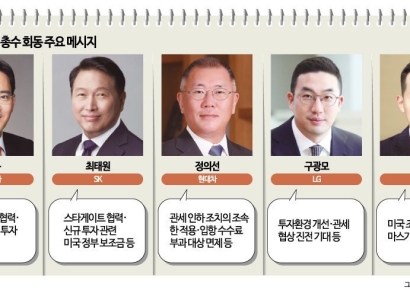 트럼프-총수들 마러라고 회동…"대미 투자 계속" 관세협상 기대감도 고조