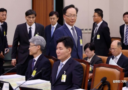 [포토] 국정감사 출석하는 김대웅 서울고등법원장
