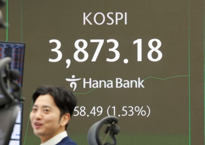 코스피, 상승 출발 후 또 사상 최고치 경신…3880선 근접